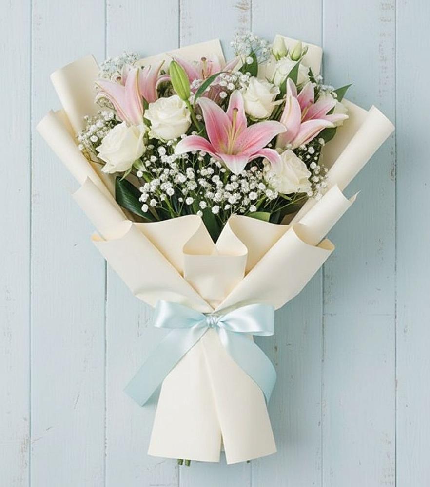 Букет цветов из: Лилии в Красноармейске Московской области