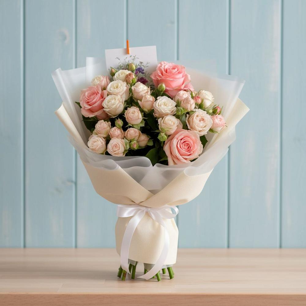 Букет цветов из: Розы в Красноармейске Московской области