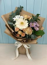 Букет цветов из:  Герберы и Хризантемы в Красноармейске Московской области