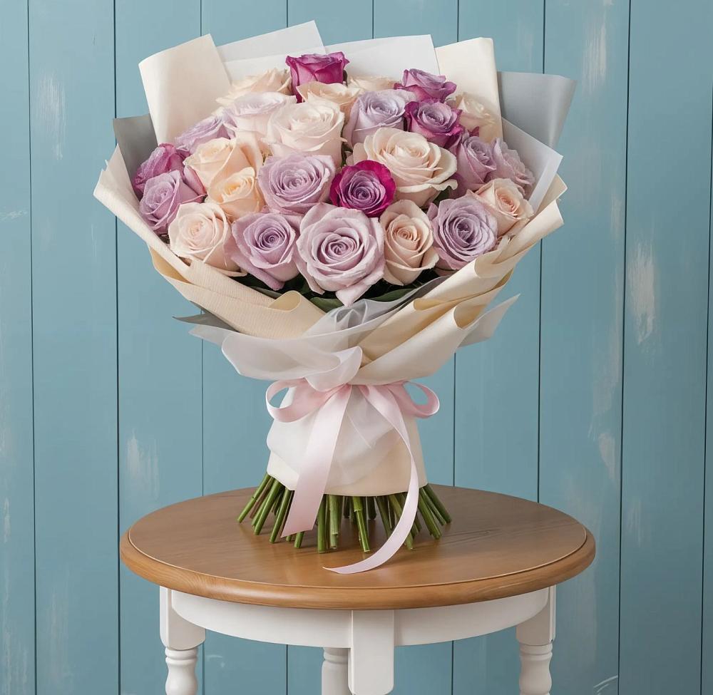 Букет цветов из: Розы в Красноармейске Московской области