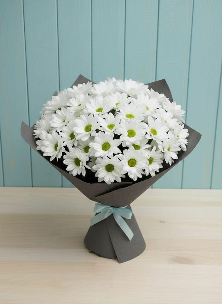 Букет цветов из: Хризантемы в Красноармейске Московской области