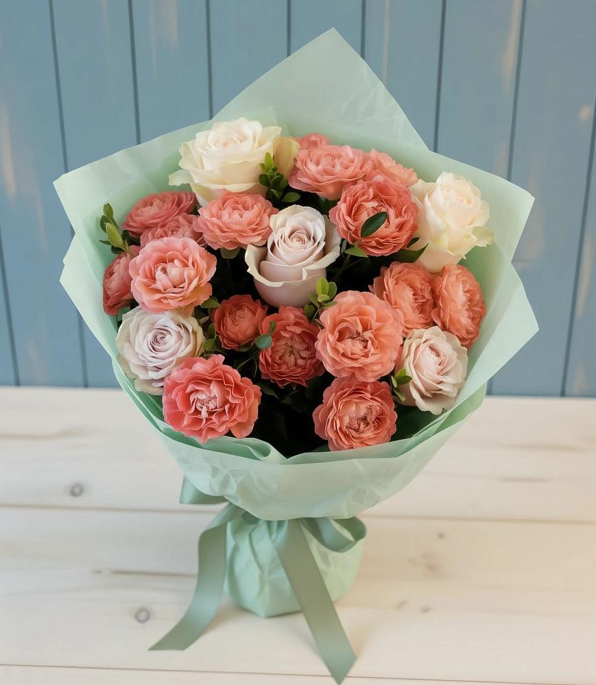 Букет цветов из: Розы в Красноармейске Московской области