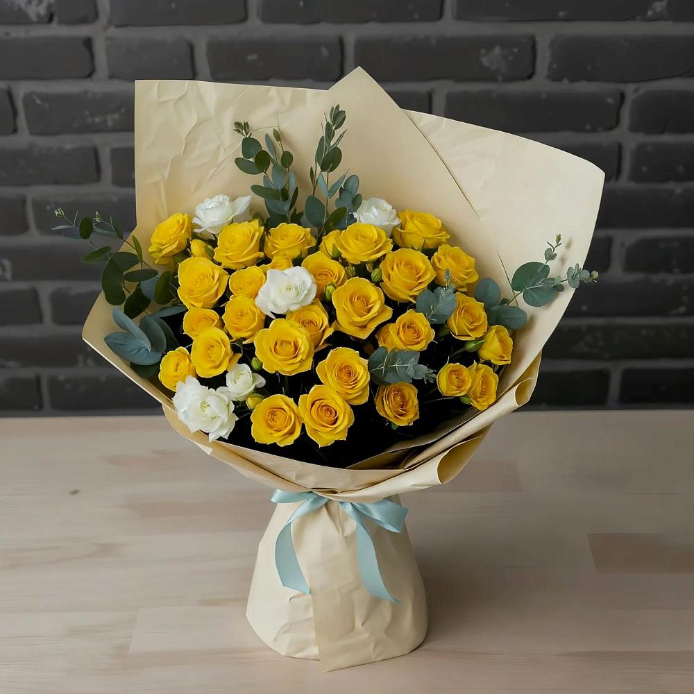 Букет цветов из: Розы в Красноармейске Московской области