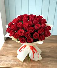 Букет 29 Красных роз в Красноармейске Московской области