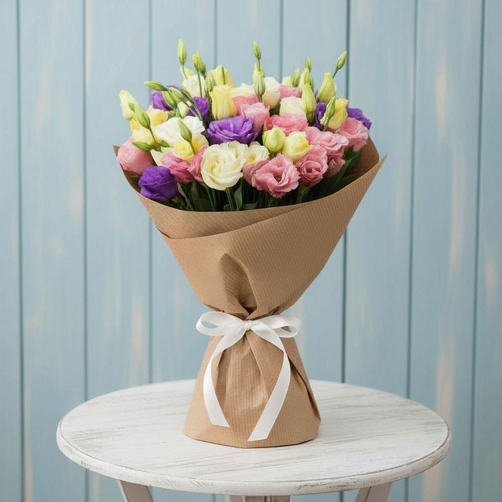 Букет цветов из: Лизиантусы в Красноармейске Московской области