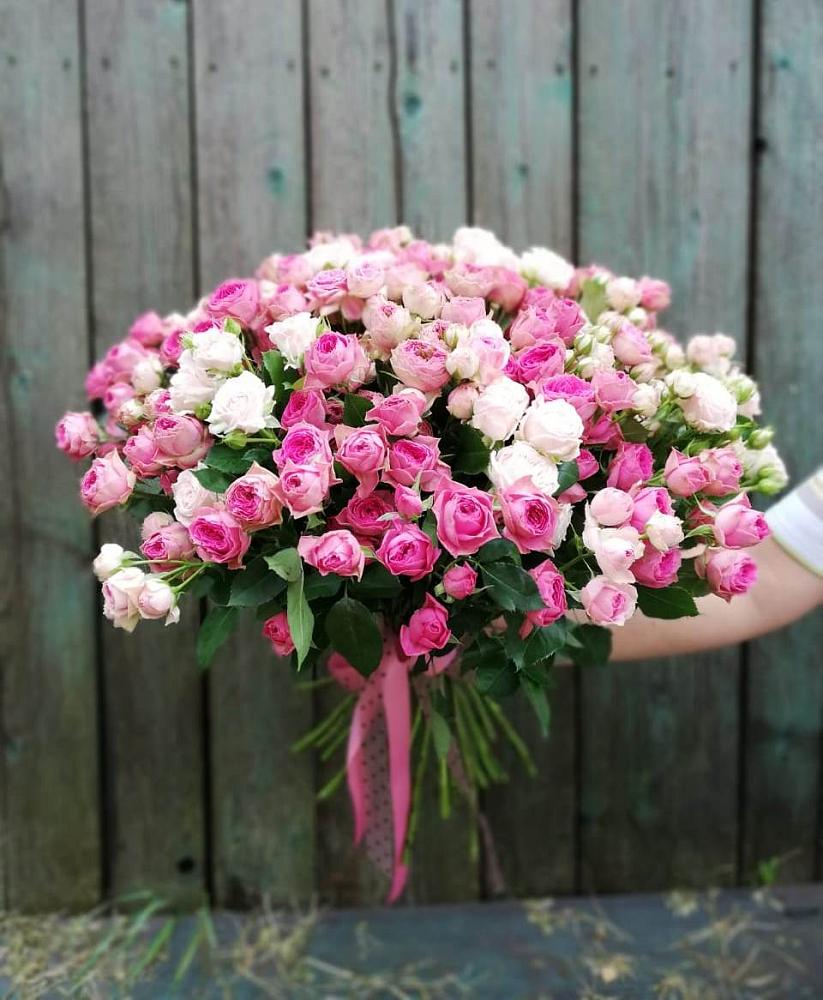 Букет Розовые кустовые розы Натали и Лав Лидия в Красноармейске Московской области