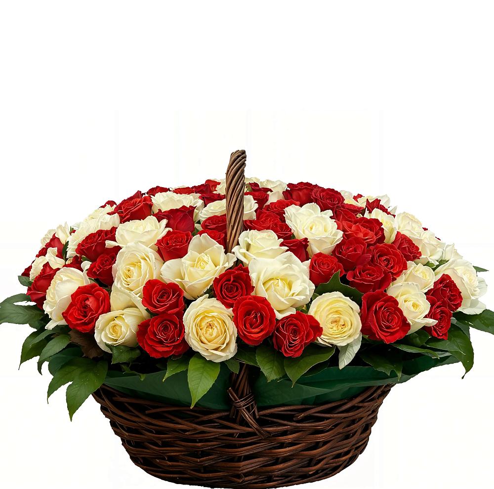 Премиум букет из: Розы в Красноармейске Московской области