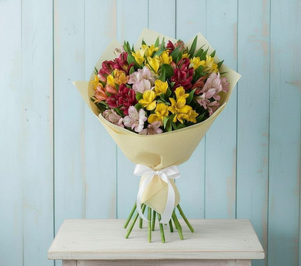 Букет цветов из: Альстромерии в Красноармейске Московской области