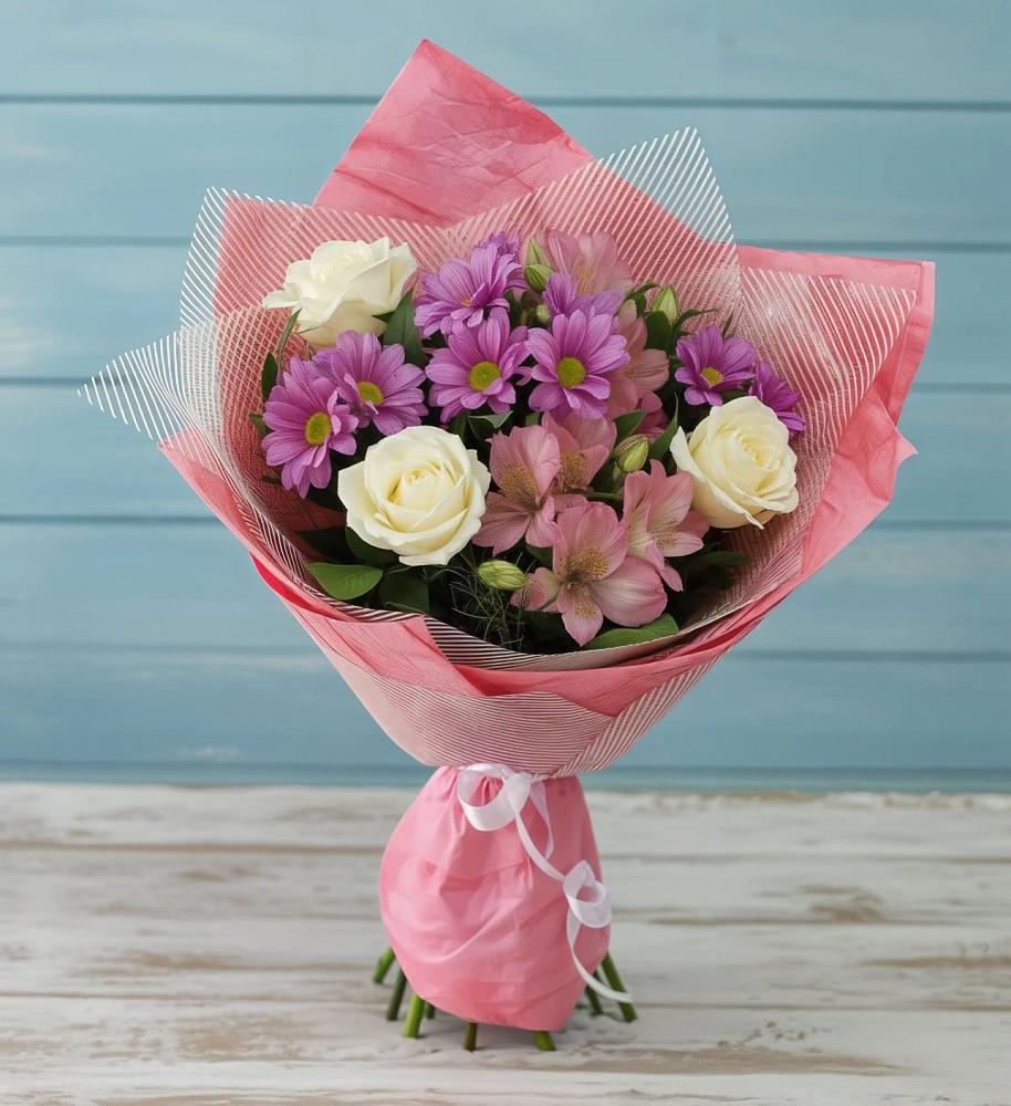 Букет цветов из: Герберы в Красноармейске Московской области