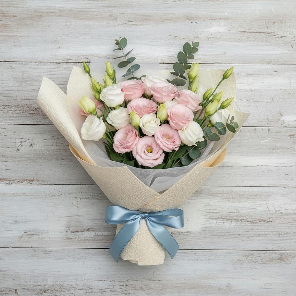 Букет цветов из: Лизиантусы в Красноармейске Московской области